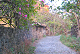 The picturesque cobblestone roads of the Valle de Atongo