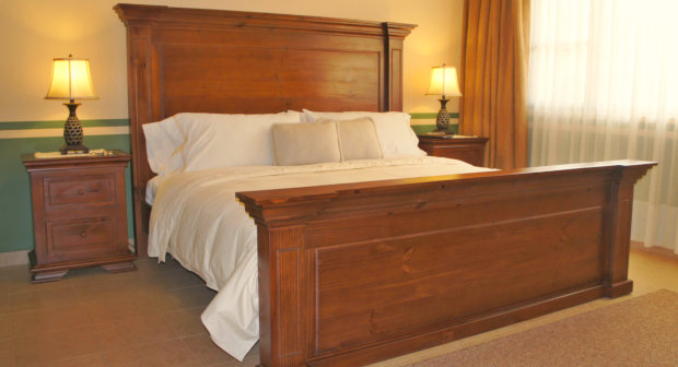 Spacious guestroom with king-size bed